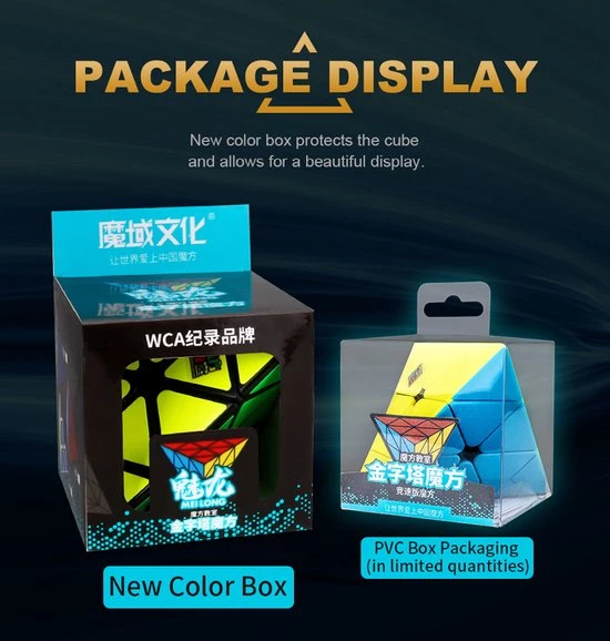 Moyu Meilong Pyraminx -ZWART 10 Moyu Meilong Pyraminx -ZWART - Afbeelding 10