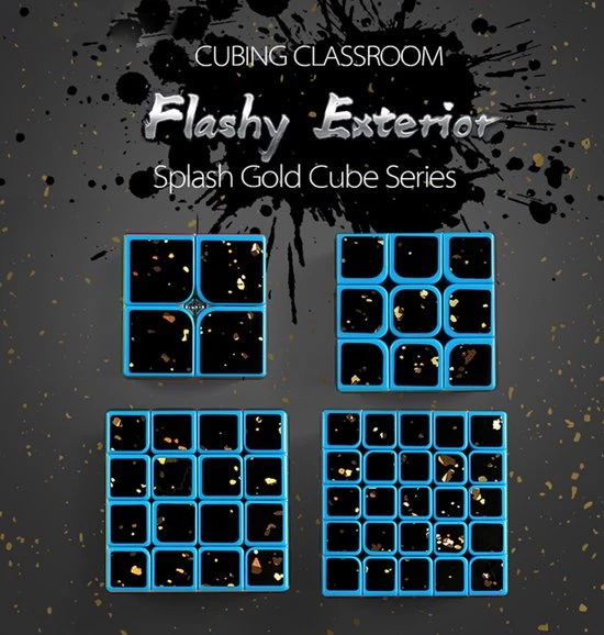 Moyu MF Special Splash Gold Cadeau Box 8 Moyu MF Special Splash Gold Cadeau Box - Afbeelding 8