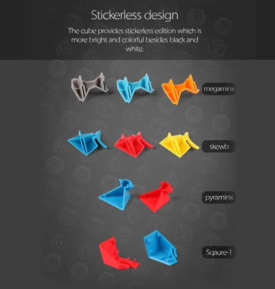 Moyu Meilong Megaminx, Pyraminx, Skewb, Square1 Kado Box 18 Moyu Meilong Megaminx, Pyraminx, Skewb, Square1 Kado Box - Afbeelding 18