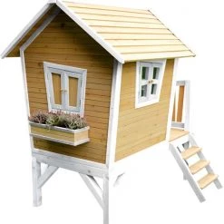 AXI Robin Speelhuis In Bruin/Wit - Met Verdieping En Paarse Glijbaan - Speelhuisje Voor De Tuin / Buiten - FSC Hout - Speeltoestel Voor Kinderen 54 AXI Robin Speelhuis In Bruin/Wit - Met Verdieping En Paarse Glijbaan - Speelhuisje Voor De Tuin / Buiten - FSC Hout - Speeltoestel Voor Kinderen -Duurzamer-speelgoed Winkel 550x579 4