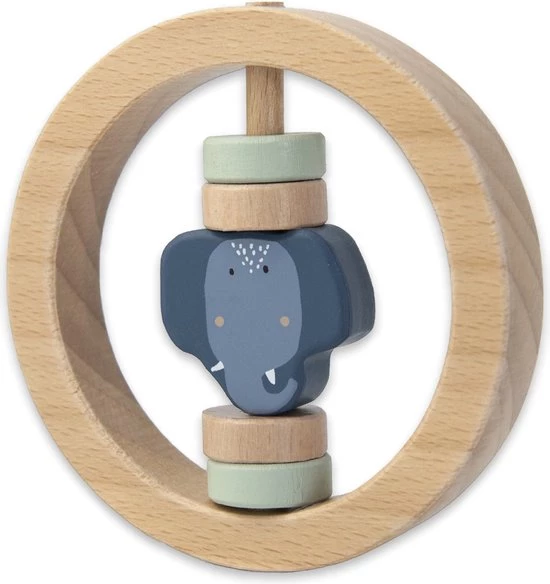 Trixie - Houten Ronde Rammelaar 1 Trixie - Houten Ronde Rammelaar