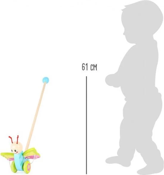 Small Foot Company Small Foot Stokroller Vlinder Hout 61 Cm 7 Small Foot Company Small Foot Stokroller Vlinder Hout 61 Cm - Afbeelding 7