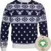 Jule Sweaters Foute Kersttrui Dames & Heren - Christmas Sweater "Klassiek Blauw" - 100% Biologisch Katoen - Kerst Trui Mannen & Vrouwen Maat S