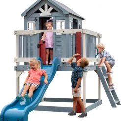 Backyard Discovery Beacon Heights Speelhuis - Glijbaan - Speelkeuken - Zandbak