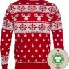 Jule Sweaters Foute Kersttrui Dames & Heren - Christmas Sweater "Klassiek Rood" - 100% Biologisch Katoen - Kerst Trui Mannen & Vrouwen Maat XXL