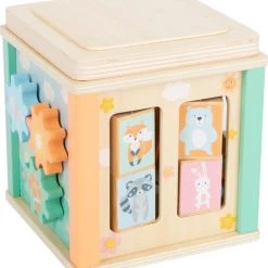 Small Foot Company Small Foot - Motor Activity Cube Pastel -Duurzamer-speelgoed Winkel 550x598 2
