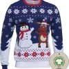 Jule Sweaters Foute Kersttrui Dames & Heren - Christmas Sweater "Beste Vrienden" - 100% Biologisch Katoen - Kerst Trui Mannen & Vrouwen Maat XL