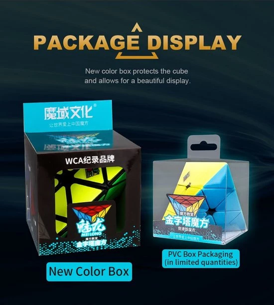 Moyu Meilong Pyraminx -ZWART 16 Moyu Meilong Pyraminx -ZWART - Afbeelding 16