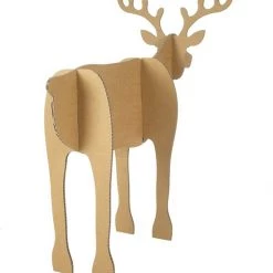 Set Van 2 Kartonnen Rendieren Voor Arrenslee - Kerstdecoratie - Cadeau Van Duurzaam Karton - Hobbykarton - KarTent -Duurzamer-speelgoed Winkel 550x611 4