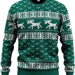 JAP Christmas JAP Foute Kersttrui - Hipster Rendier Met Motieven - Kerst - Dames En Heren - Kerstcadeau - S - Groen