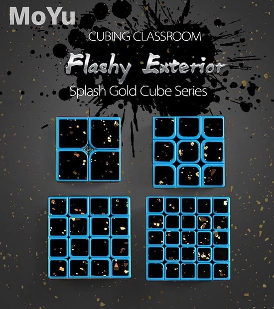 Moyu MF Special Splash Gold Cadeau Box 22 Moyu MF Special Splash Gold Cadeau Box - Afbeelding 22