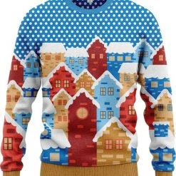 JAP Christmas JAP Foute Kersttrui - Christmas Eve - Kerstcadeau Volwassenen - Dames En Heren - M - Blauw