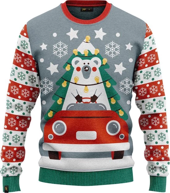 JAP Christmas JAP Foute Kersttrui - Driving Home For Christmas - Kerstcadeau Volwassenen - Dames En Heren - Kerst - 2XL - Blauw 1 JAP Christmas JAP Foute Kersttrui - Driving Home For Christmas - Kerstcadeau Volwassenen - Dames En Heren - Kerst - 2XL - Blauw