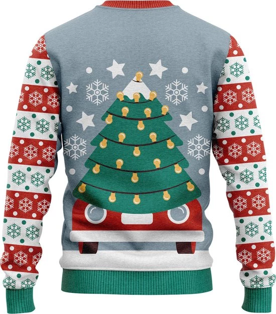 JAP Christmas JAP Foute Kersttrui - Driving Home For Christmas - Kerstcadeau Volwassenen - Dames En Heren - Kerst - 2XL - Blauw 2 JAP Christmas JAP Foute Kersttrui - Driving Home For Christmas - Kerstcadeau Volwassenen - Dames En Heren - Kerst - 2XL - Blauw - Afbeelding 2