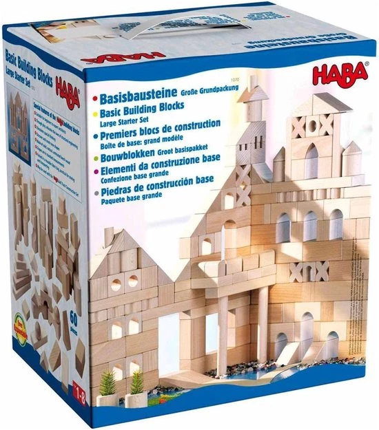 Haba Blokken Blokken Modern Groot Basispakket - 60 Blokken 5 Haba Blokken Blokken Modern Groot Basispakket - 60 Blokken - Afbeelding 5