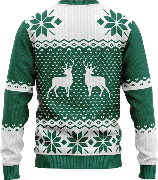 JAP Christmas JAP Foute Kersttrui - Classic One - Kerstcadeau Volwassenen - Dames En Heren - Kerst - XL - Groen 2 JAP Christmas JAP Foute Kersttrui - Classic One - Kerstcadeau Volwassenen - Dames En Heren - Kerst - XL - Groen - Afbeelding 2