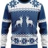 JAP Christmas JAP Foute Kersttrui - Classic One - Kerstcadeau - Voor Kinderen - Kerst - 11/13 Jaar - Blauw