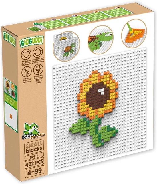 Biobuddi Pixel & Create Bloem En Schildpad BB-2014 8 Biobuddi Pixel & Create Bloem En Schildpad BB-2014 - Afbeelding 8