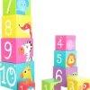 Small Foot Company Small Foot Stapelblokken Wilde Dieren 15 Cm