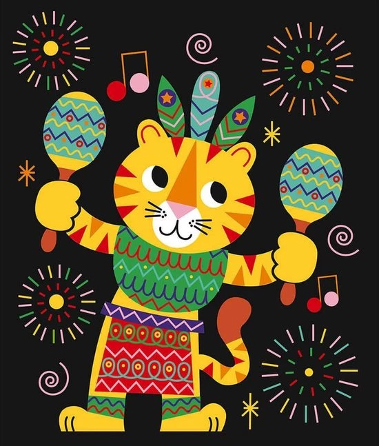 Janod Kraskaarten Carnaval +4jr 7 Janod Kraskaarten Carnaval +4jr - Afbeelding 7