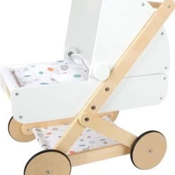 Small Foot Company Poppenwagen ''Little Button'' - Houten Speelgoed Vanaf 3 Jaar -Duurzamer-speelgoed Winkel 550x660