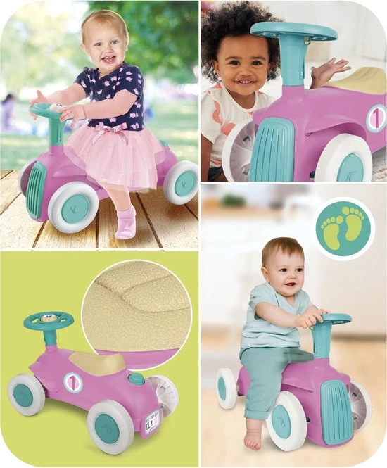Baby Clementoni - Mijn Eerste Loopauto Roze, Ride On Speelgoedauto, Rijspeelgoed 7 Baby Clementoni - Mijn Eerste Loopauto Roze, Ride On Speelgoedauto, Rijspeelgoed - Afbeelding 7