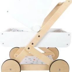 Small Foot Company Poppenwagen ''Little Button'' - Houten Speelgoed Vanaf 3 Jaar -Duurzamer-speelgoed Winkel 550x666