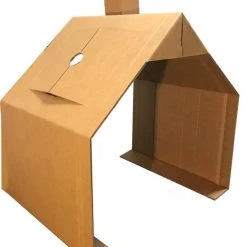 Kartonnen Kinderbed Huis - Speelhuisje - Sinterklaas Cadeau - Hobbykarton - KarTent -Duurzamer-speelgoed Winkel 550x668