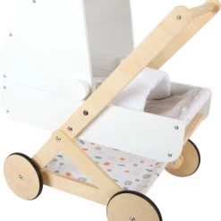 Small Foot Company Poppenwagen ''Little Button'' - Houten Speelgoed Vanaf 3 Jaar