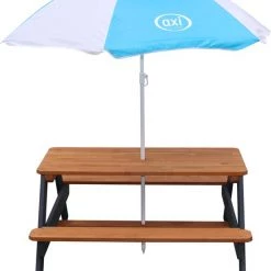 AXI Nick Picknicktafel Antraciet/bruin - Parasol Blauw/wit -Duurzamer-speelgoed Winkel 550x672 4