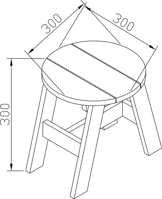 AXI 3-delig Picknickset Rond Grijs/wit - Voor Kinderen - FSC Hout - Tafel Incl. 2 Krukjes 9 AXI 3-delig Picknickset Rond Grijs/wit - Voor Kinderen - FSC Hout - Tafel Incl. 2 Krukjes - Afbeelding 9