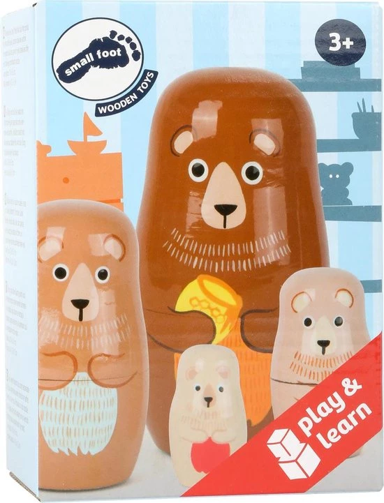 Small Foot Company Small Foot - Bear Family Matryoshka 3 Small Foot Company Small Foot - Bear Family Matryoshka - Afbeelding 3