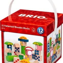 BRIO 25 Houten Blokken Met Patroon - 30112