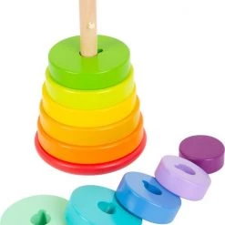 Small Foot Company Small Foot - Stacking Tower Shape-Fitting Rainbow -Duurzamer-speelgoed Winkel 550x729 1