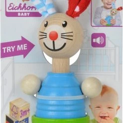Eichhorn Baby Squeezer Konijn - Houten Rammelaar Met Geluid -Duurzamer-speelgoed Winkel 550x739 3