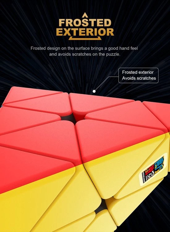 Moyu Meilong Pyraminx -ZWART 5 Moyu Meilong Pyraminx -ZWART - Afbeelding 5