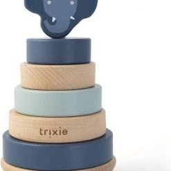 Trixie Houten Stapeltoren | Mrs. Elephant | Stacking Toy | Tower | Olifant | Speelgoed