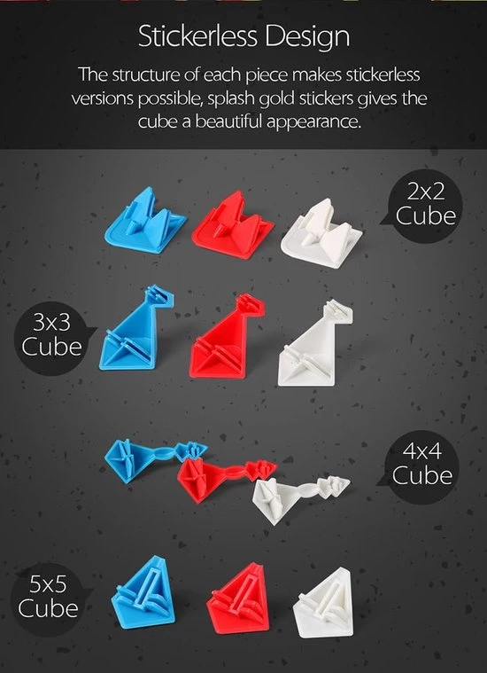 Moyu MF Special Splash Gold Cadeau Box 15 Moyu MF Special Splash Gold Cadeau Box - Afbeelding 15