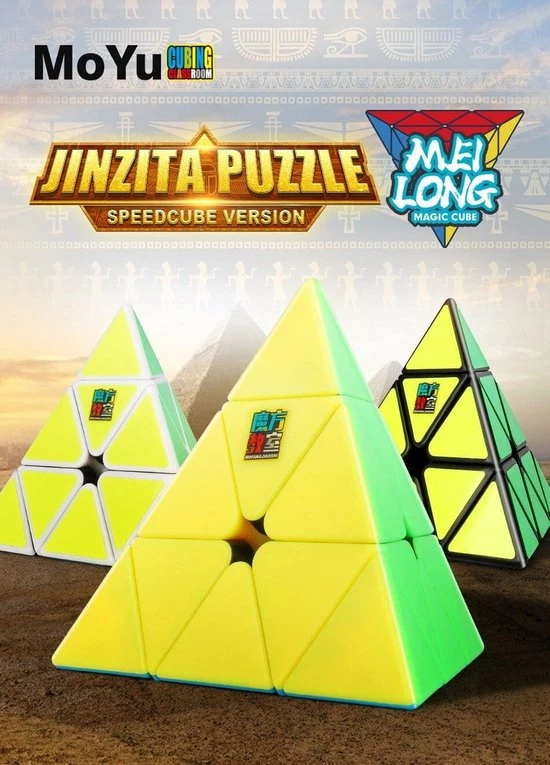 Moyu Meilong Pyraminx -ZWART 4 Moyu Meilong Pyraminx -ZWART - Afbeelding 4