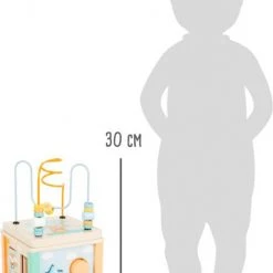 Small Foot Company Small Foot - Motor Activity Cube Pastel -Duurzamer-speelgoed Winkel 550x767 2