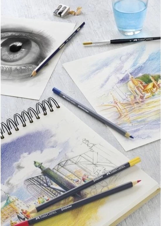 Faber-Castell Aquarel Kleurpotlood - Goldfaber - 250 Goud - FC-114690 5 Faber-Castell Aquarel Kleurpotlood - Goldfaber - 250 Goud - FC-114690 - Afbeelding 5