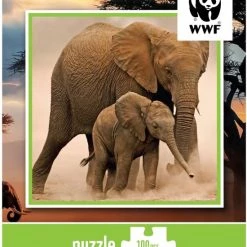 Wereld Natuur Fonds WWF Puzzel - Baby Olifant - 100 Stukjes