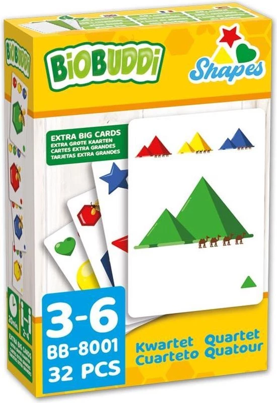 Biobuddi Kaartspellen Quartet Shapes BB-8001 1 Biobuddi Kaartspellen Quartet Shapes BB-8001