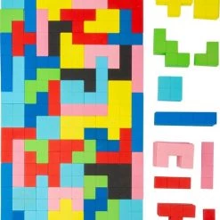 Small Foot Company Small Foot - Geometric Shapes Wooden Puzzle