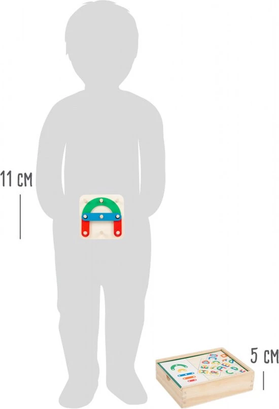 Small Foot Company Small Foot - Learning Game Letters And Numbers Insertion Puzzle 12 Small Foot Company Small Foot - Learning Game Letters And Numbers Insertion Puzzle - Afbeelding 12