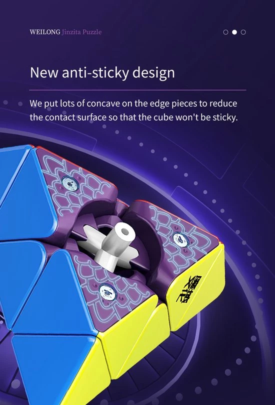 Moyu Weilong Pyraminx Magnetic - STANDARD EDITION 9 Moyu Weilong Pyraminx Magnetic - STANDARD EDITION - Afbeelding 9