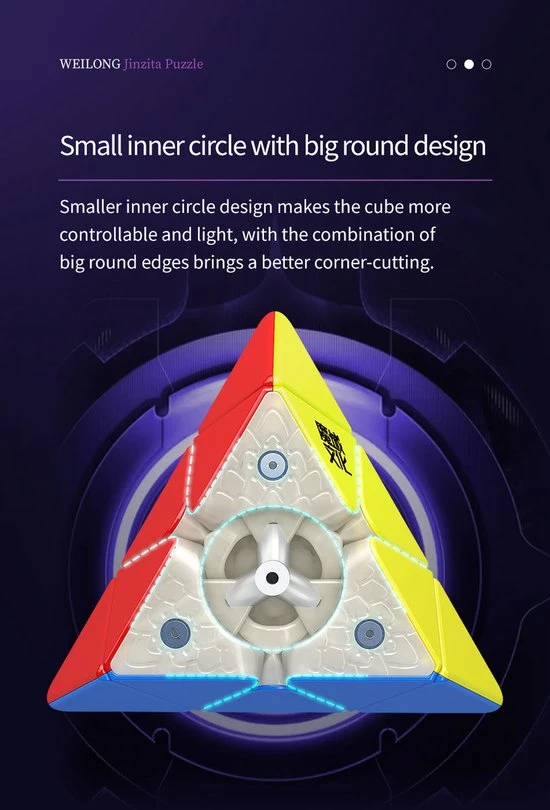 Moyu Weilong Pyraminx Magnetic - STANDARD EDITION 12 Moyu Weilong Pyraminx Magnetic - STANDARD EDITION - Afbeelding 12