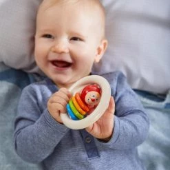 Haba Rammelaar Clown Junior 9 X 9 Cm Hout Blank/rood -Duurzamer-speelgoed Winkel 550x824 7