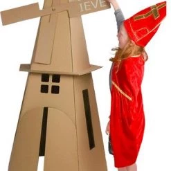 Kartonnen Windmolen - Cadeau Van Duurzaam Karton - Hobbykarton - KarTent -Duurzamer-speelgoed Winkel 550x832 1